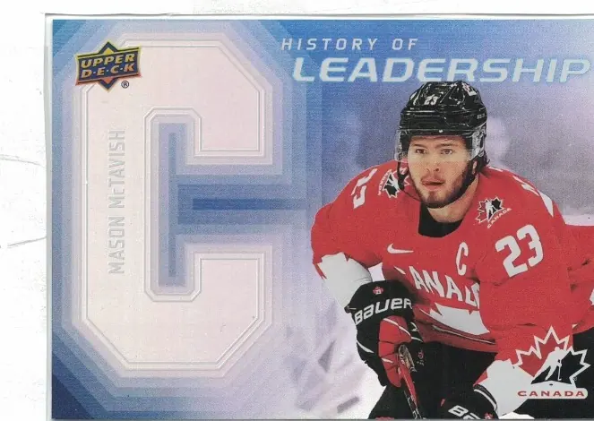 Mason McTavish 2026 Upper Deck Team Canada History of Leadership #HL-12 — front