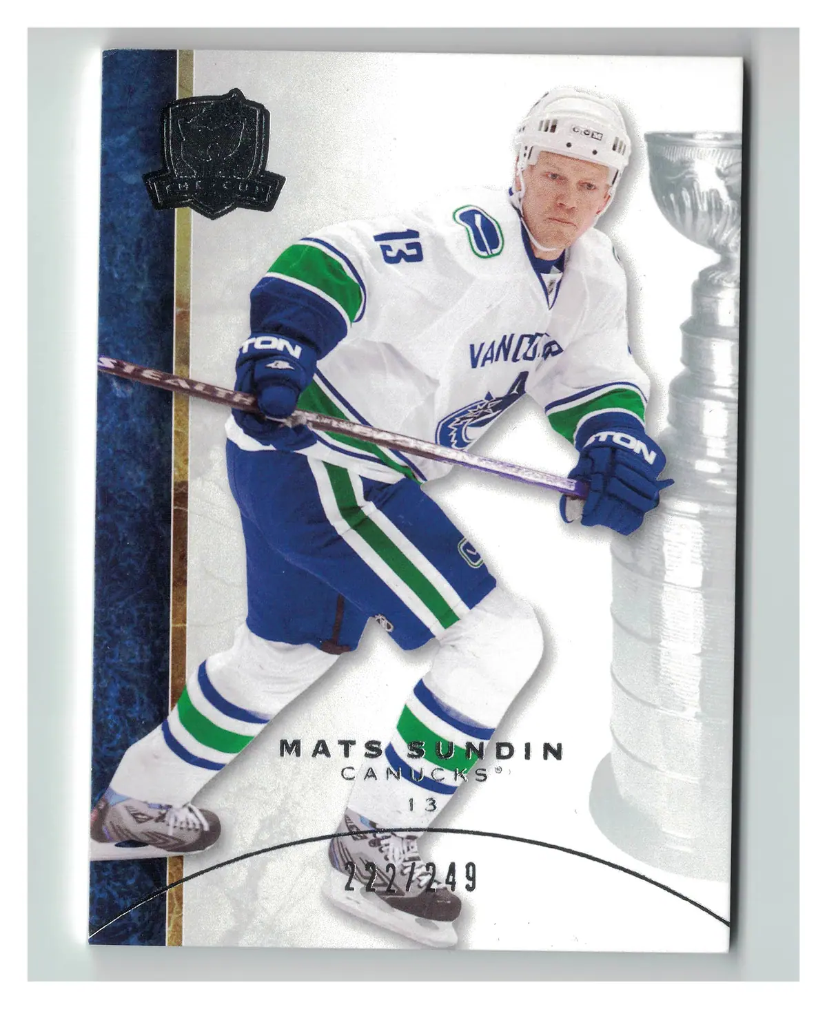 Mats Sundin 222/249 #20 2008-09 Upper Deck The Cup Canucks Hockey Card — front