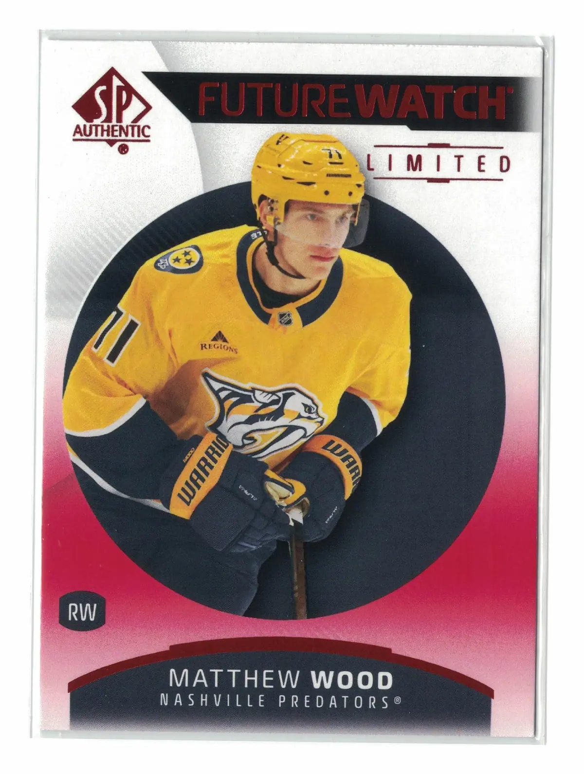 Matthew Wood Future Watch #138 2025-26 SP Authentic Hockey Card — front