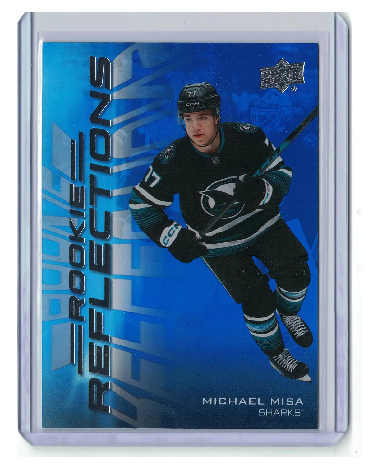 Michael Misa Rookie Reflections #RR-9 2025-26 Upper Deck Extended Series — front