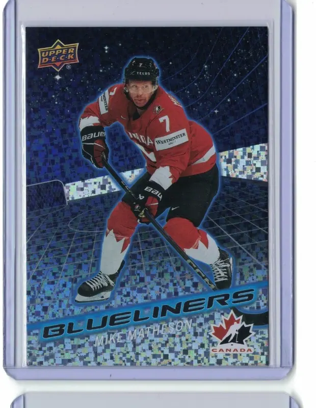 Mike Matheson 2026 Upper Deck Team Canada Blueliners Speckle #BL-3 Hockey Card — front