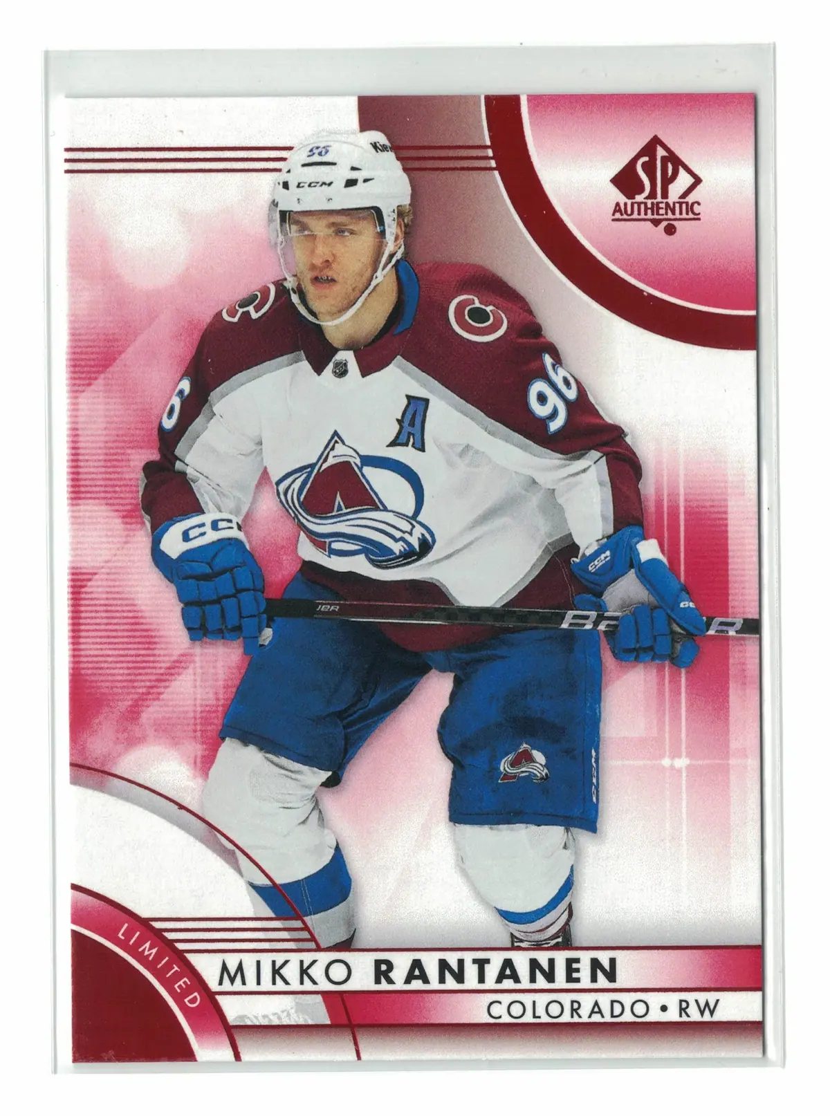 Mikko Rantanen Limited Red #24 2023-24 SP Authentic Hockey Card — front