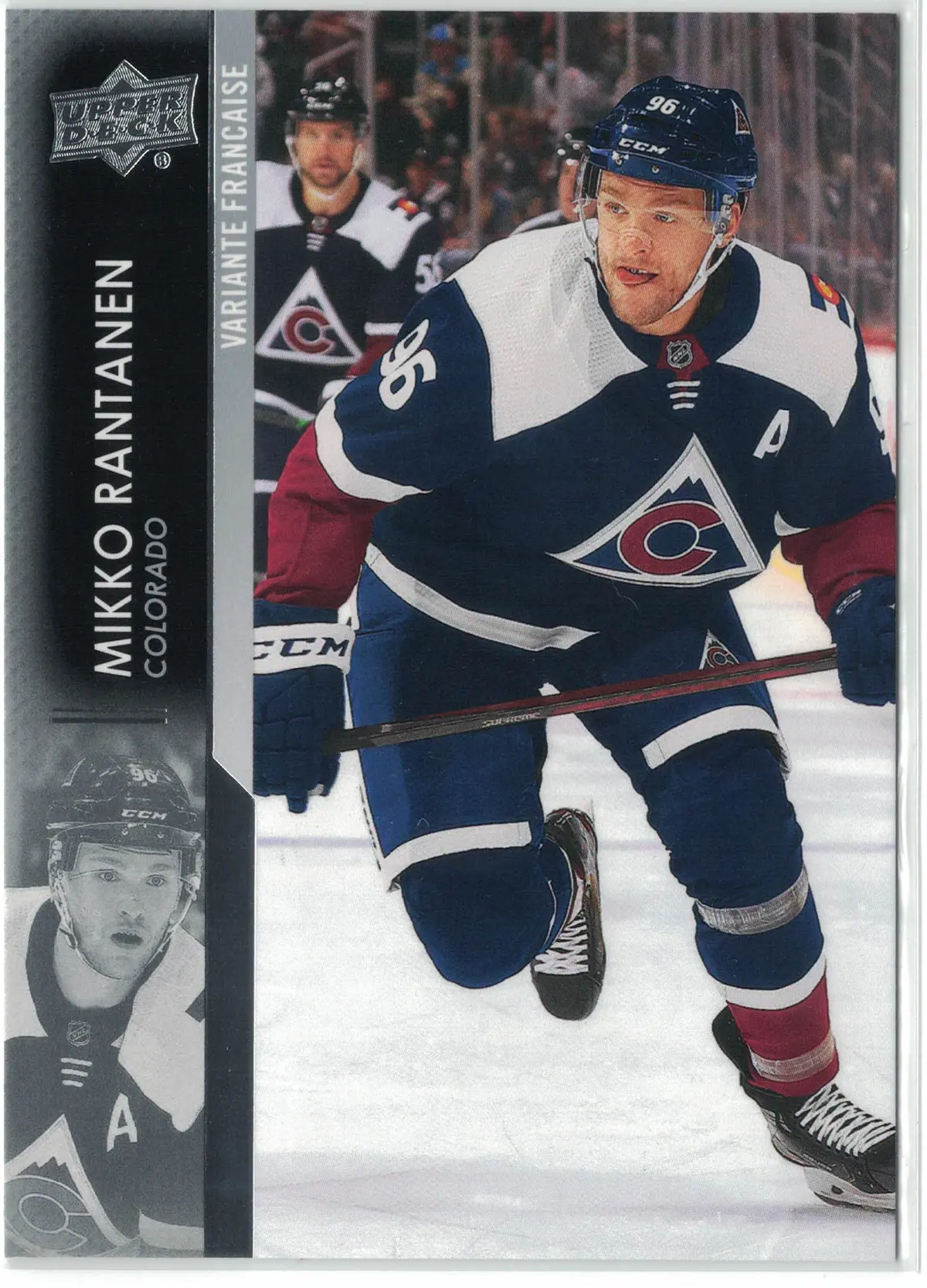 Mikko Rantanen 2021-22 Upper Deck Series 2 Variante Française (French Variation) — front