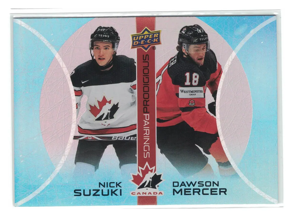 YOU PICK 2026 UD Team Canada Prodigious Pairings Insert Complete Your Set Hockey — front