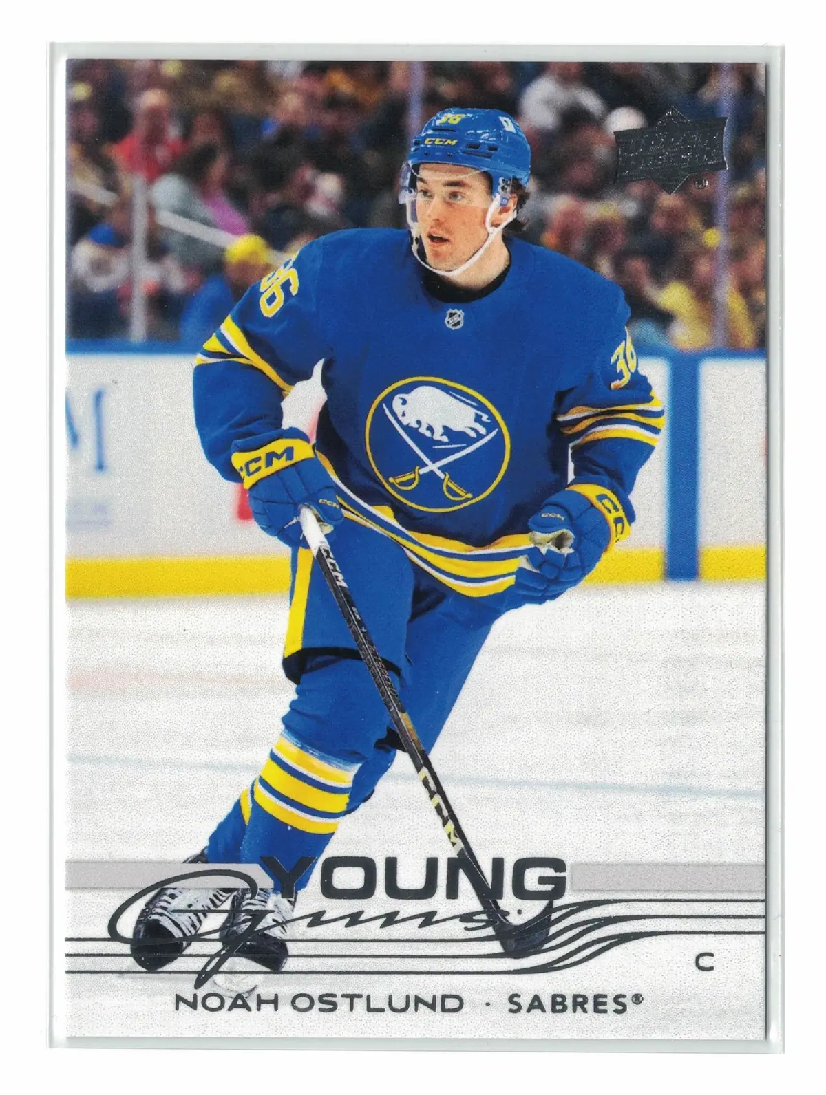 Noah Ostlund Young Guns #219 2025-26 Upper Deck Series 1 Hockey Card — front
