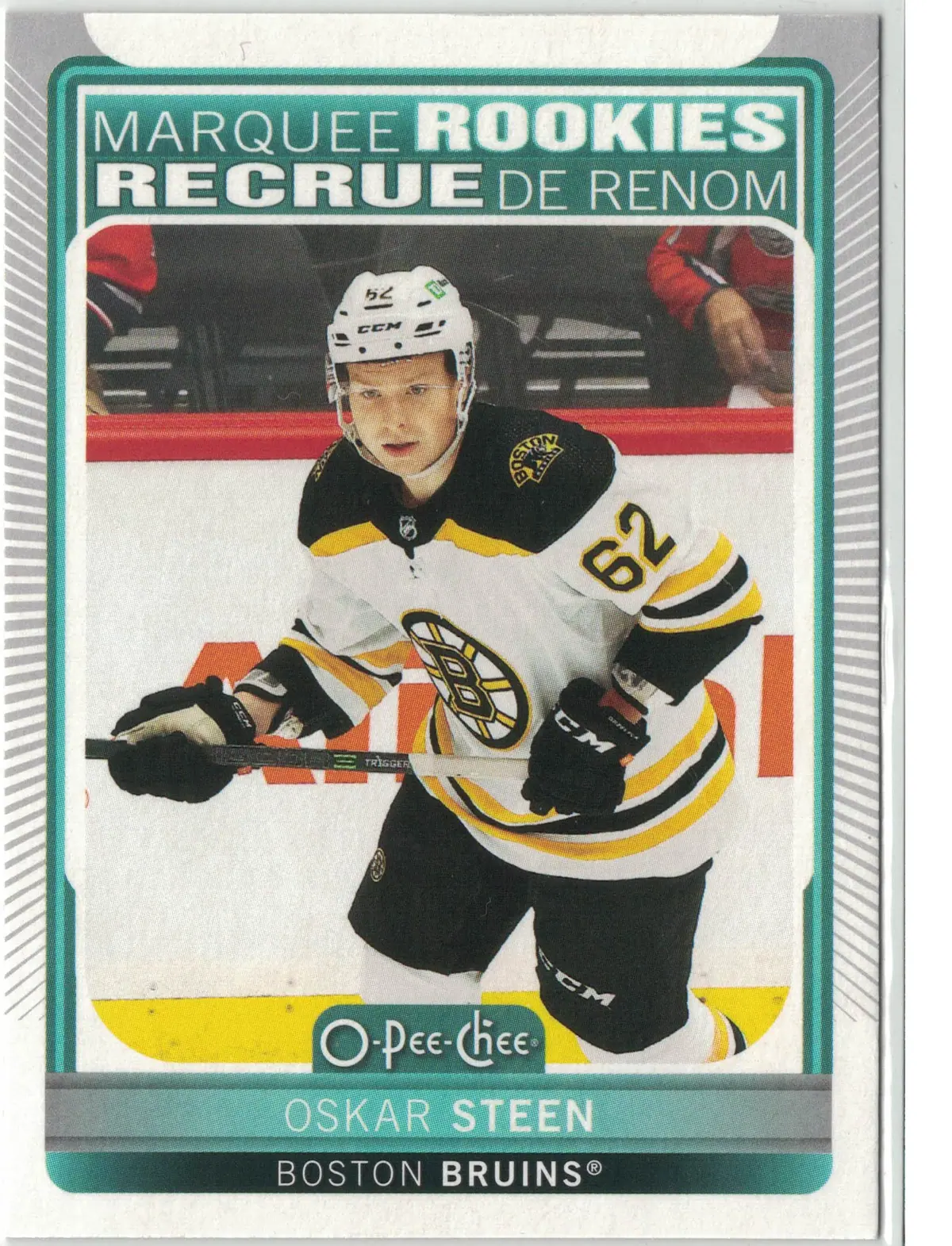 Oskar Steen 2021-22 O-Pee-Chee Marquee Rookies #648 Boston Bruins Hockey Card — front