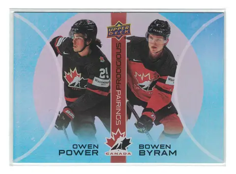 Owen Power / Bowen Byram Prodigious Pairings #PP-15 2026 Upper Deck Team Canada