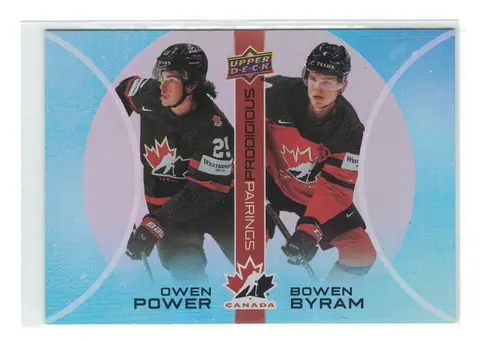 Owen Power / Bowen Byram Prodigious Pairings #PP-15 2026 UD Team Canada