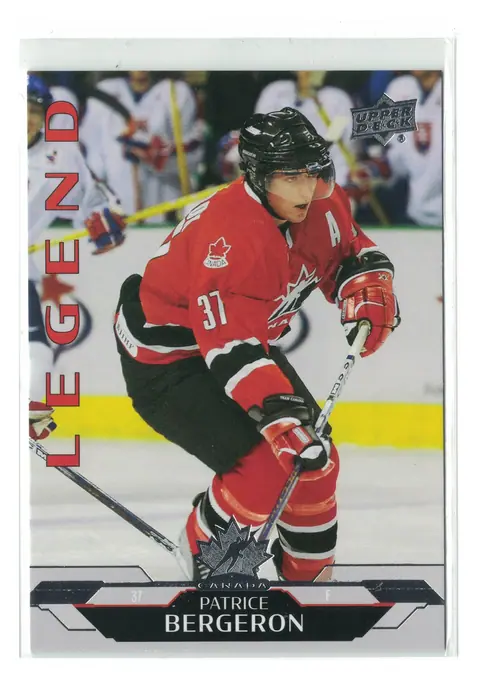 Patrice Bergeron Legend #182 2026 UD Team Canada