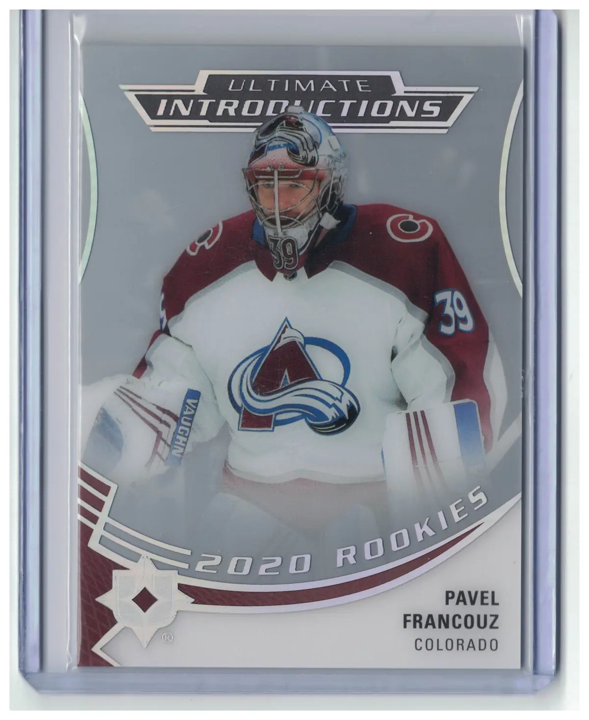 Pavel Francouz Ultimate Introductions UI-60 Avalanche 2020-21 UD Ultimate Card — front