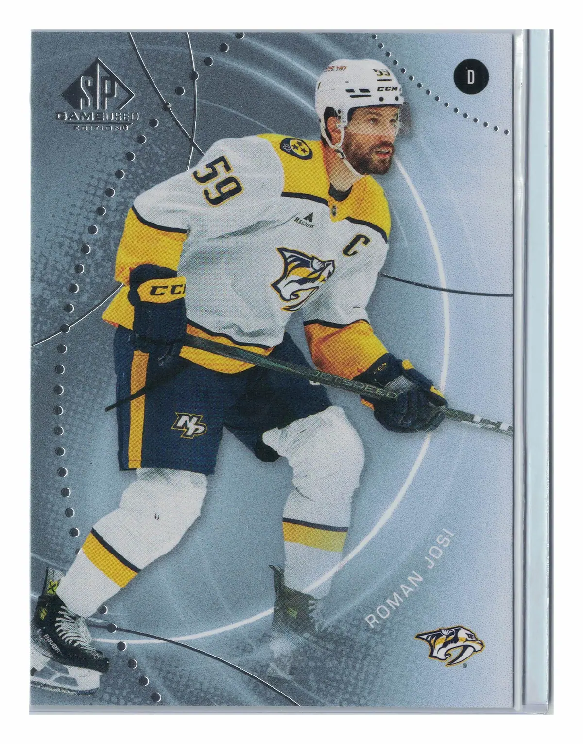 Roman Josi #174 2025-26 Upper Deck SP Game Used Hockey Card — front