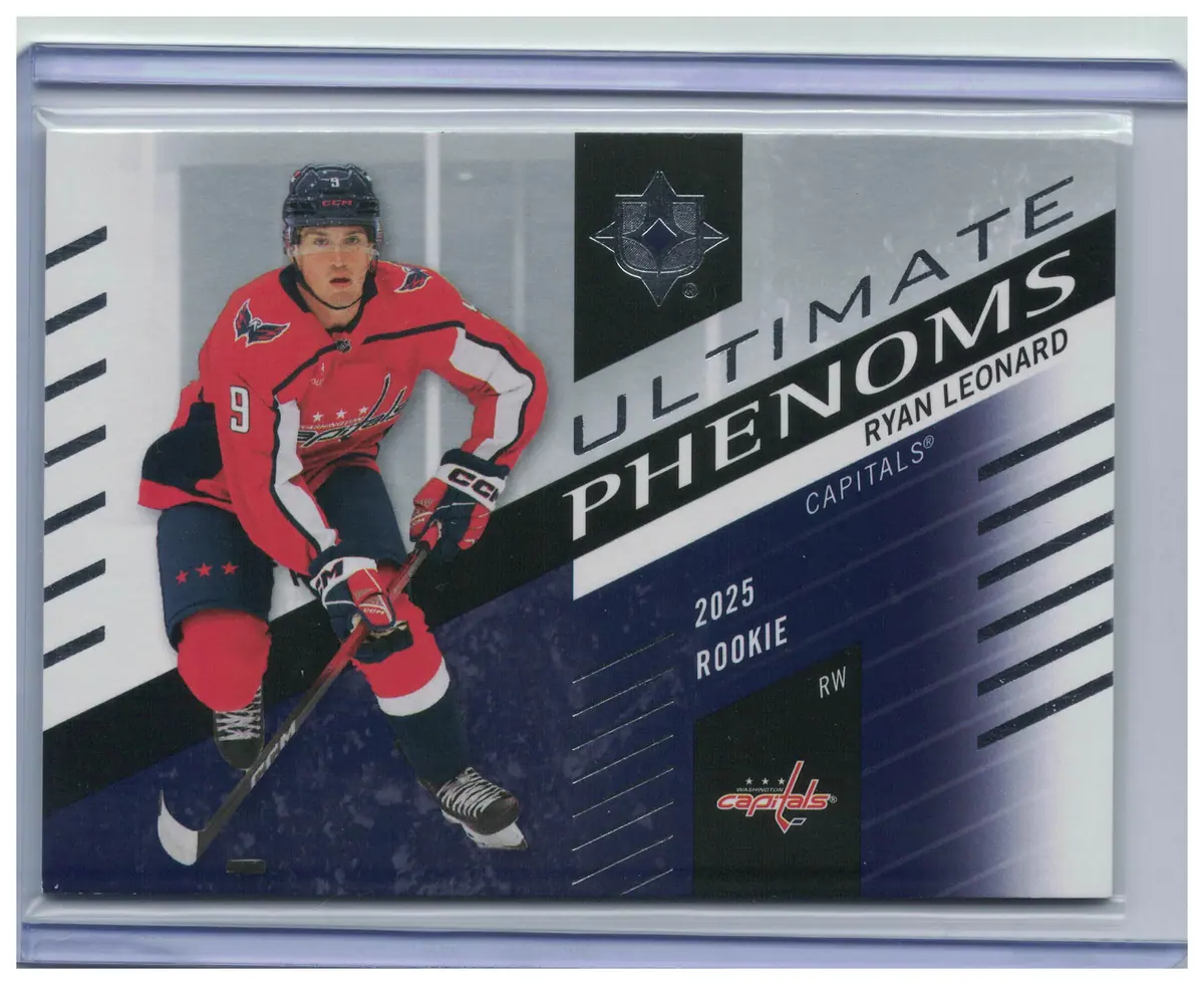 Ryan Leonard Ultimate Phenoms Rookie UP-RL RC Capitals 2025-26 UD Ultimate — front
