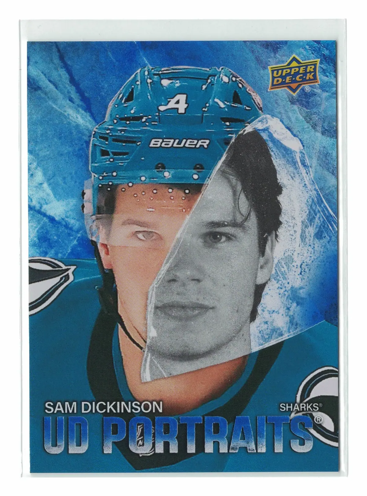 Sam Dickinson UD Portraits #P-43 2025-26 Upper Deck Series 2 Hockey Card — front
