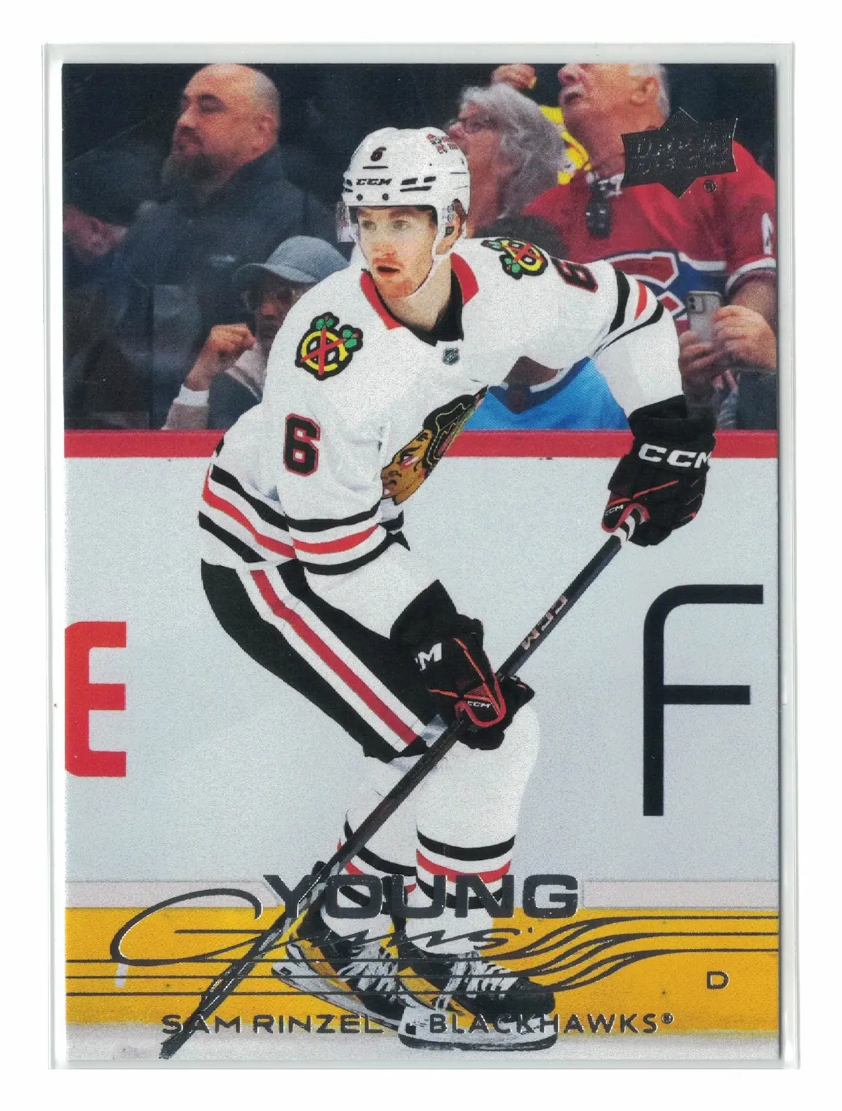 Sam Rinzel Young Guns #248 2025-26 Upper Deck Series 1 Hockey Card — front