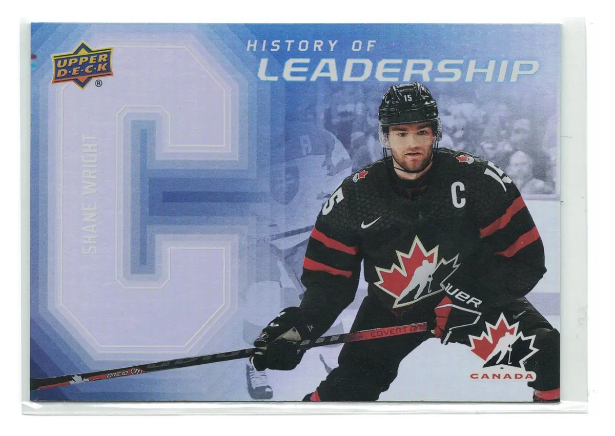 Shane Wright History of Leadership #HL-11 2026 UD Team Canada — front