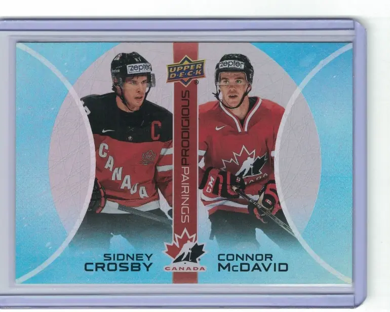 Sidney Crosby Connor McDavid Prodigious Pairings PP-1 2026 UD Team Canada Hockey — front