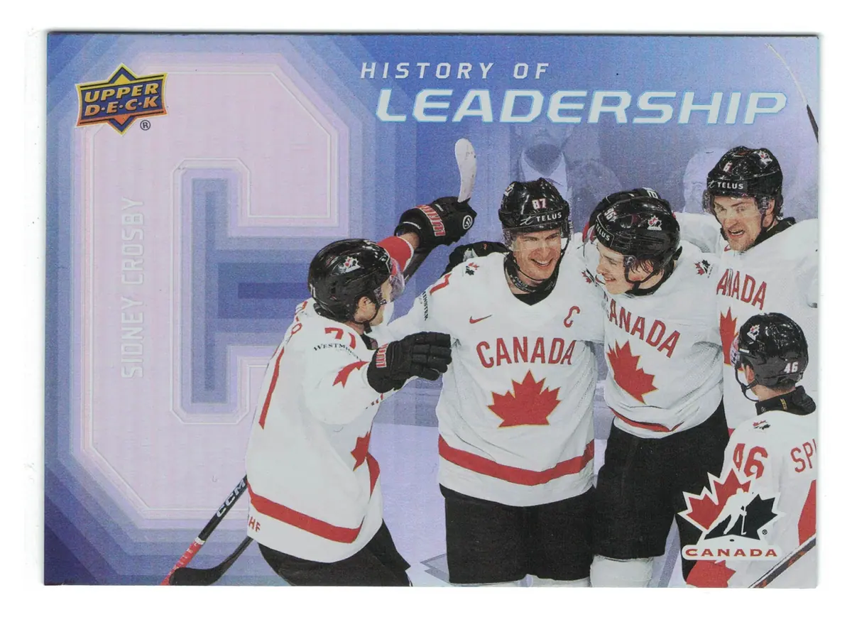 Sidney Crosby History of Leadership #HL-6 2026 UD Team Canada — front