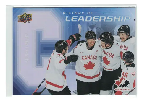 Sidney Crosby History of Leadership #HL-6 2026 UD Team Canada