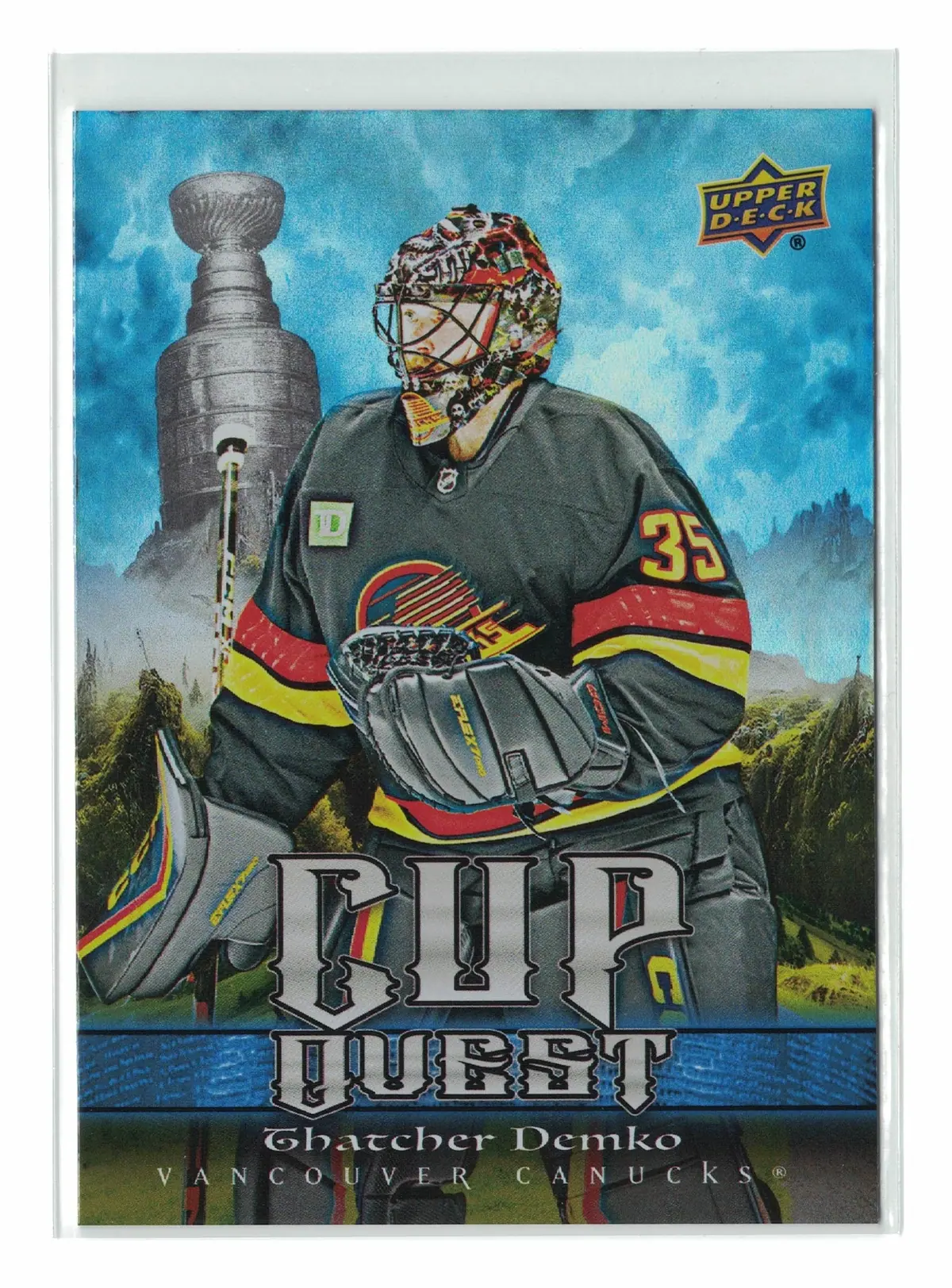 Thatcher Demko Cup Quest #CQ-15 2025-26 Upper Deck Series 1 Hockey Card — front