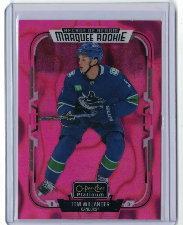 Tom Willander Marquee Rookie Pink Magma #294 2025-26 O-Pee-Chee Platinum — front