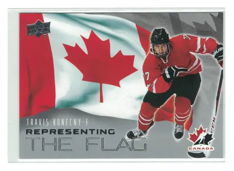 Travis Konecny Representing the Flag #RF-5 2026 UD Team Canada