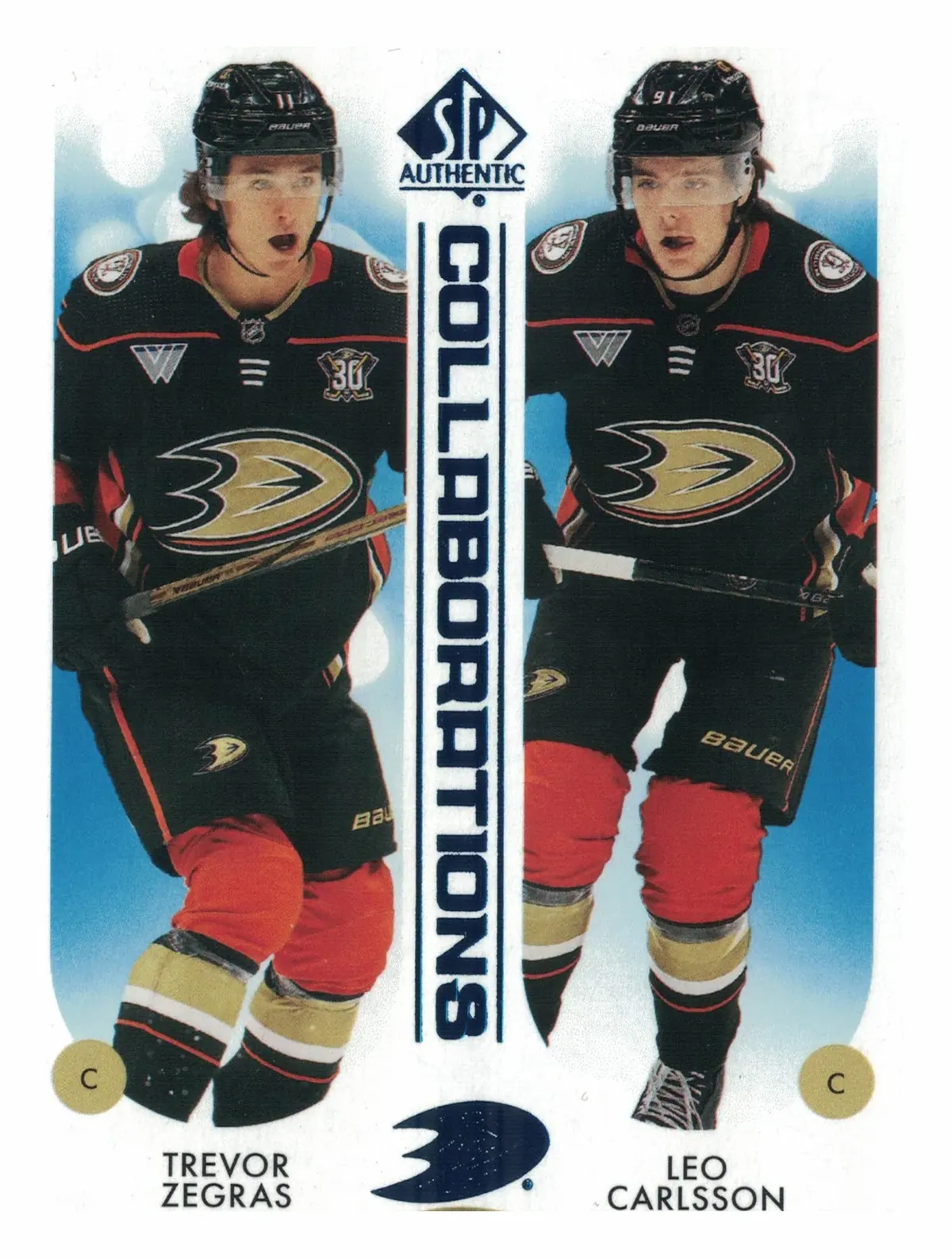 Trevor Zegras / Leo Carlsson Collaborations #C-19 2023-24 SP Authentic — front