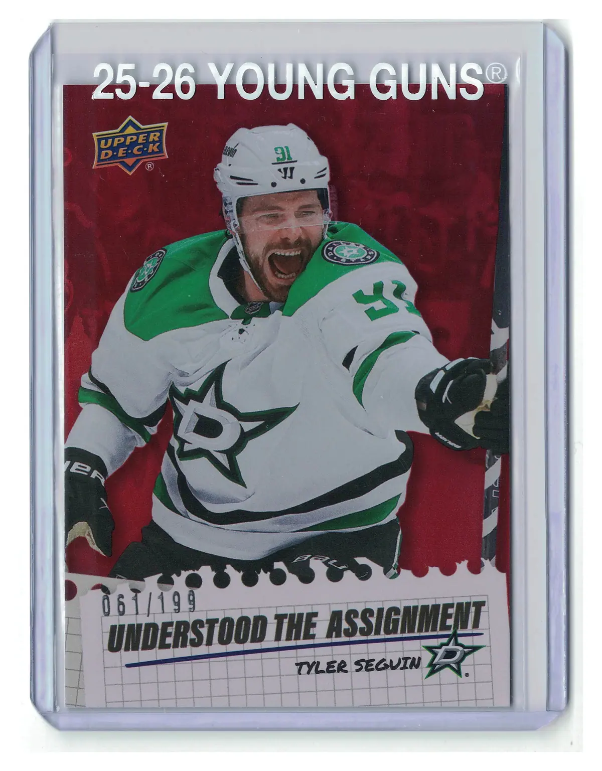 Tyler Seguin Understood The Assignment RED 061/199 #UA-24 Hockey Card — front