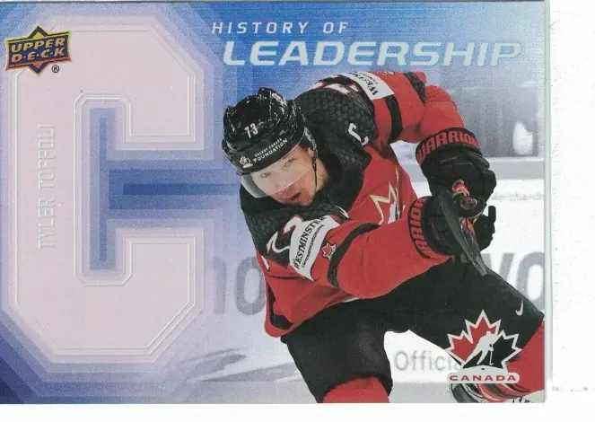 Tyler Toffoli 2026 Upper Deck Team Canada History of Leadership #HL-8 — front