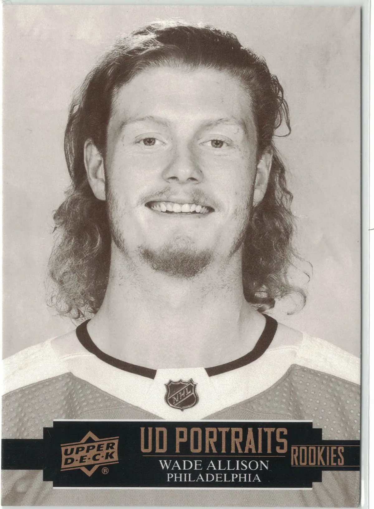 Wade Allison 2021-22 Upper Deck Series 2 UD Portraits Rookies #P-61 Hockey Card — front