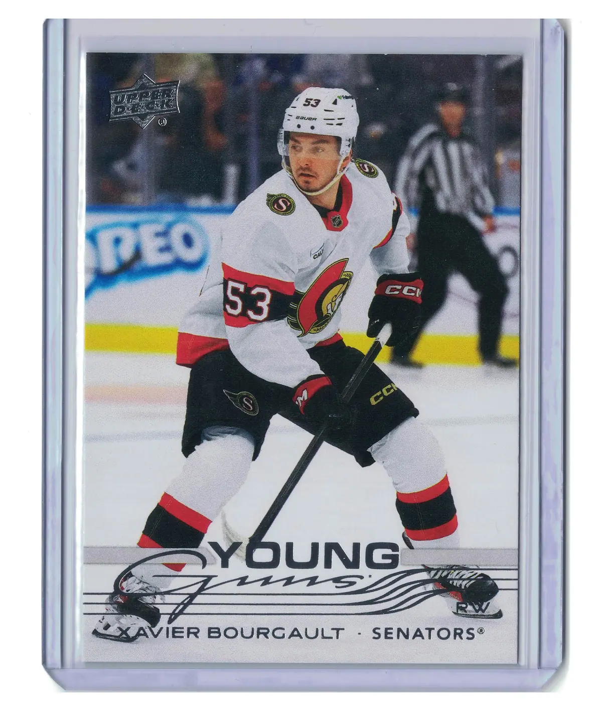 Xavier Bourgault Young Guns #727 2025-26 Upper Deck Extended Series Hockey Card — front