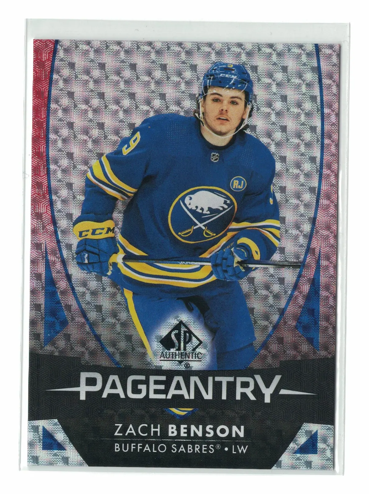 Zach Benson Pageantry #P-86 2023-24 SP Authentic Hockey Card — front