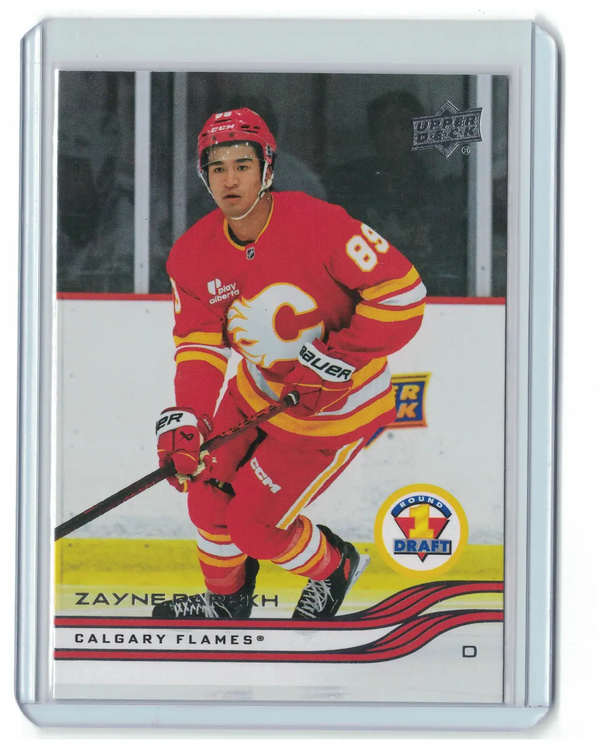 Zayne Parekh 2025-26 Upper Deck Extended Series #749 Calgary Flames Hockey Card — front